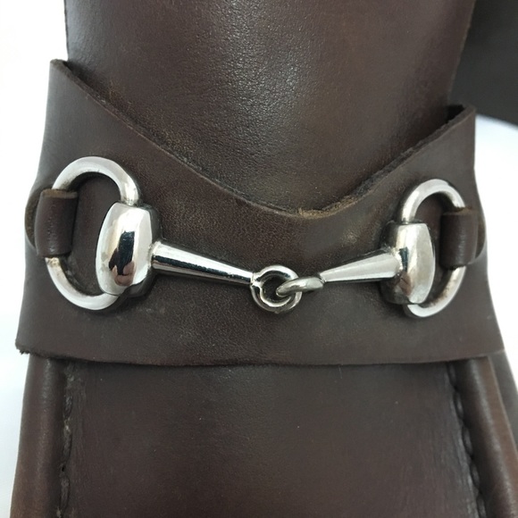 Gucci Classic Horsebit Size 11 Brown Leather Boots - Picture 6 of 8